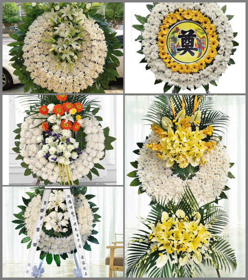 江苏扬州邗江区方巷镇花城村花圈速递